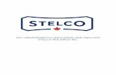 2017 MANAGEMENT’S DISCUSSION AND ANALYSIS STELCO … 2017 - Stelco... · This Management’s Discussion and Analysis (MD&A) is int ended to enable a reader to assess Stelco Holdings