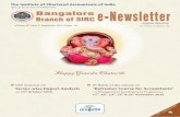 The Institute of Chartered Accountants of India e-Newsletterbangaloreicai.org/images/icons/2016/Newsletter... · Addl. Director General of Central Excise Intelligence – Shri Nagendra