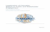 Legalization of Cannabis: Report on Public and Stakeholder ... · Report on Public and Stakeholder Engagement. Public Engagement Division . Communications and Public Engagement Branch