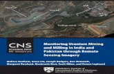 OP#41: Monitoring Uranium Mining and Milling in India and … · 2019-07-10 · uranium-extraction technologies, and uranium-mining companies track trends in mining production and