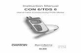 Instruction Manual CON 6/TDS 6 - Oakton Instruments-15.pdfInstruction Manual CON 6/TDS 6 Hand-held Conductivity/TDS Meter 68X243618 ver. 0 11/02 . Preface This manual serves to explain