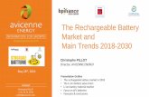 The Rechargeable Battery Market and Main Trends 2011-2020 · Market and Main Trends 2018-2030 Director, AVICENNE ENERGY Christophe PILLOT May 28th, 2019 Christophe PILLOT + 33 1 44