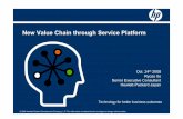 New Value Chain through Service Platform...New Value Chain through Service Platform Oct. 24 th 2008 Ryozo Ito Senior Executive Consultant Hewlett-Packard Japan. 2 ... SMSC Best effort