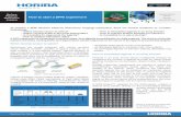 How to start a SPRi experiment - Horiba · SPRi-Biochips and SPRi-Slides are especially designed to be used in the XelPlexTM and the OpenPlexTM apparatus. However their design opens