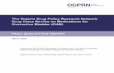 The Ontario Drug Policy Research Network Drug …...DRAFT REPORT 7 odprn.ca Ontario Drug Policy Research Network December 2015 Therefore, we created a survey component, which is better