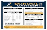 School MENU Canteen - Springfield Central State High School... · 2020-02-06 · Open: Monday— Friday 8.15am— 2.00pm daily Convenor Llevellys Voigt Phone— 3470 6226 we recommend