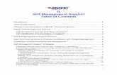 Self-Management Support Table of ContentsSelf-Management Support . Table of Contents . ... (NCP), Veterans Health Administration (VHA) Office of Patient Care Services with input from