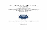 NUTRITION STUDENT GUIDE - Simmons University Stude… · This Nutrition Student Guide is a comprehensive outline of our undergraduate and graduate options offered by the Simmons University