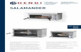 SALAMANDER - GM Supplies Catering Equipment · • Dry all parts with a dry cloth before storing the salamander. • Note! Do not clean the appliance with aggressive chemicals or