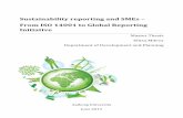Sustainability reporting and SMEs – From ISO 14001 to ... · Peneva, ISO system responsible at the case company Brunata, who provided me with the complete ISO 14001 documentation