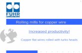 Rolling mills for copper wire Increased productivity! Rolling mills for copper wire Increased productivity!