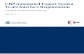 CBPAutomated Export System Trade Interface Requirements€¦ · This chapter provides descriptions and format requirements for each data element contained within each In-bond and