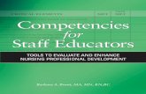 for Staff Educators - hcmarketplace.comhcmarketplace.com/media/browse/4940_browse.pdfKey concepts Before beginning a discussion of nursing professional development educator competencies,