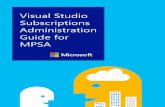 Visual Studio Subscriptions Administration Guide for MPSAdownload.microsoft.com/download/D/7/E/D7E17C68-BA... · Visual Studio Subscriptions Administration Guide for MPSA Taking inventory