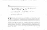 RECONTEXTUALIZING OBSERVATION - SAGE Publications€¦ · critique of assumptions about the objectivity of science and its presumed authorita-tive voice, but the prevalence of that