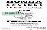 ENGINES - American Honda Motor Companyl Honda engines are designed to give safe and dependable ... l Exhaust gas contains poisonous carbon monoxide. Avoid inhalation of exhaust gas.