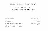 AP PHYSICS C SUMMER ASSIGNMENTwvhssummerassignments.weebly.com/uploads/5/4/0/5/54057625/ap… · AP PHYSICS C SUMMER ASSIGNMENT The summer assignment for AP Physics C includes a review