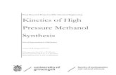 Kinetics of High Pressure Methanol Synthesisfse.studenttheses.ub.rug.nl/11986/1/Thesis_Kinetics_of_High_Pressu_1.pdf · Kinetics of High Pressure Methanol Synthesis - 1 Acknowledgement