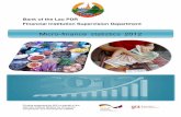 Bank of the Lao PDR Financial Institution Supervision ... · Bank of the Lao PDR Financial Institution Supervision Department Micro-finance statistics 2012. ... technical management