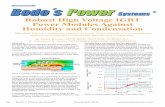 Robust High Voltage IGBT Power Modules Against Humidity ... · Besides above described two failure mechanisms caused by humidity and ... against condensation was proposed by MITSUBISHI