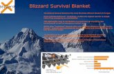Blizzard Survival Blanket - Hol Brannservice Blizzar... · 2019-10-21 · Blizzard Survival Blanket The Blizzard Survival Blanket is the most thermally efficient blanket of it’s