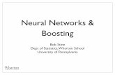 Neural Networks & Boosting - Statistics Departmentstine/mich/DM_06.pdf · •How are neural networks and logistic regression related? •How can you use repeated CV to convey the