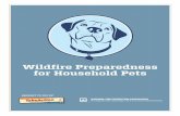 Wildfire Preparedness for Household Pets · 2018-02-28 · Wildfire Preparedness for Household Pets page 4 » Leash, Harness and Collars ∆ Have your phone number and address on