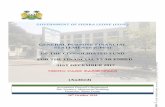 GENERAL PURPOSE FINANCIAL STATEMENTS (GPFS) OF THE … · 2019-07-08 · e 1-C und A d) GOVERNMENT OF SIERRA LEONE (GOSL) GENERAL PURPOSE FINANCIAL STATEMENTS (GPFS) OF THE CONSOLIDATED
