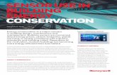 SENSOR USE IN BUILDING ENERGY CONSERVATION · CONSERVATION Application Note Energy conservation is a major concern in building design, maintenance and management. Building owners