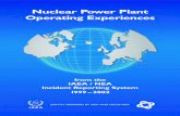 Nuclear Power Plant Operating Experiences · Codes of practice and safety guidelines have been developed for the siting,design,operation,and qua-lity of nuclear power plants.To strengthen