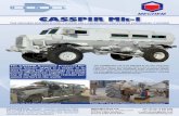 CASSPIR Mk-I - Deneladmin.denel.co.za/uploads/MECHEM_Vehicles1.pdf · CASSPIR Mk-I The CASSPIR APC use ... Semi-elliptical leaf springs with telescopic shock absorbers. Anti-roll