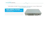 ML4004-PAM - MultiLane€¦ · Low cost, simple to use, dual channel PAM4 and NRZ BERT in case of ML4004-PAM TDA Supports high density parallel application with unlimited concurrent