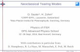 Neoclassical Tearing Modes · DPG Advanced Physics School, The Physics of ITER, Bad-Honnef, Germany, Sept. 2014 NTMs , O. Sauter 2 Outline • Magnetic islands • Classical tearing
