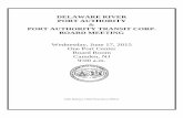 DELAWARE RIVER PORT AUTHORITY TRANSIT CORP. BOARD …drpa.org/pdfs/BoardAgenda_2015-06-17.pdf · 2019-10-15 · DELAWARE RIVER PORT AUTHORITY BOARD MEETING Wednesday, June 17, 2015