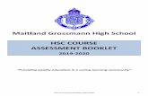 Maitland Grossmann High School HSC COURSE ASSESSMENT … · 2019-12-19 · HSC Assessment Booklet 2019-2020 5 satisfactorily completed courses that comprise the pattern of study required