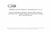 ARIB STD-T64-C.S0029-B v1.0 Test Application …...ARIB STD-T64-C.S0029-B v1.0 Test Application Specification (TAS) for High Rate Packet Data Air Interface Refer to "Industrial Property