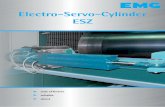 Electro-Servo-Cylinder ESZ...The Electro-Servo-Cylinder developed by EMG is used as a control and positioning cylinder. It converts by means of a Planetary Gear Thread (PGT) the rotation