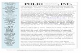 Feb POLIO EPIC, INC. · spread the word about Polio Eradication. Prepare a press release featuring the survivors and the current polio eradication program and try to get local news