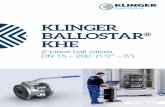 KLINGER BALLOSTAR KHE ISO 7121 / EN 1983 » Subsequent automation possible at any time (top flange in accordance with EN ISO 5211) » Optimal spare parts availability (as a result