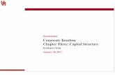 Presentation: Corporate Taxation Chapter Three: Capital ... 3.pdfCorporate Taxation Chapter Three: Capital Structure Professors Wells Presentation: January 30, 2017 ... Chapter 3 Capital