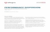 Performance DisPersion - Altegris/media/Files/White Paper/ACA-WA...Performance DisPersion ImplIcatIons for manager selectIon. June 2013 Jon Sundt President & CEO | Altegrisexecutive