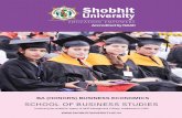 SCHOOL OF BUSINESS STUDIES - Shobhit University · DSE-I Elective – I Discipline Specific Elective DSE-II Elective – II Discipline Specific Elective ... Through studying a mix