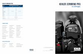 KOHLER COMMAND PRO - Kohler Power€¦ · KOHLER ® COMMAND PRO ® ENGINE TYPE 4.5–5.5 HP Engines Four-cycle, single cylinder, overhead valve, air-cooled, gasoline, horizontal shaft,