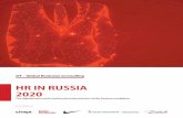 HR IN RUSSIA 2020 - bakermckenzie.com...This report was written in Q1 2020 before the full outbreak of the virus. Yet its key messages stay intact and if anything, ... HR and talent