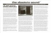 audioartistry.com Absolute Sound Review.pdfArtistry loudspeaker? What do you think would happen if room sound were reduced by 5 dB? You hear the music with a great deal less rcu)m-imposed