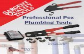 Professional Рех Plumbing Tools · Crimp Tools for Рех Press Sleeves Rugged, steel handled crimp tools for stainless press sleeves feature high mechanical advantage to form