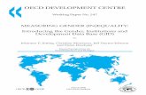 OECD DEVELOPMENT CENTREOECD DEVELOPMENT CENTRE Working Paper No. 247 MEASURING GENDER (IN)EQUALITY: Introducing the Gender, Institutions and Development Data Base (GID) by Johannes