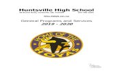 Huntsville High School...Huntsville High School 58 Brunel Road, Huntsville, ON, P1H2A2 705-789-5594 hhs.tldsb.on.ca General Programs and Services 2019 - 2020 1 TABLE OF CONTENTS Page