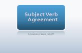 Subject Verb Agreement - Stone Mountain High Schoolstonemountainhs.dekalb.k12.ga.us/Downloads/SVAgreement.pdfSubject Verb Agreement . The basic rule states: A singular subject demands