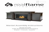 Model #7720 Calie Entertainment Fireplace · Primeros auxilios----PELIGROS! ADVERTENCIAS No intente extraer o sustituir una lata mientras esté encendida o esté aún caliente. Nunca